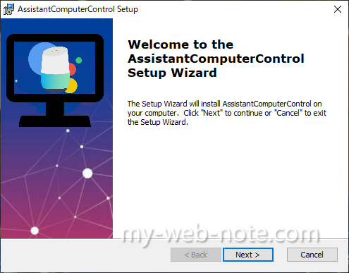 Welcome to the AssistantComputerControl Setup Wizard