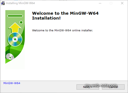 C言語コンパイラ「MinGW-w64（gcc）」インストール方法１