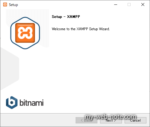 XAMPPをダウンロードしてインストール / Setup - XAMPP
