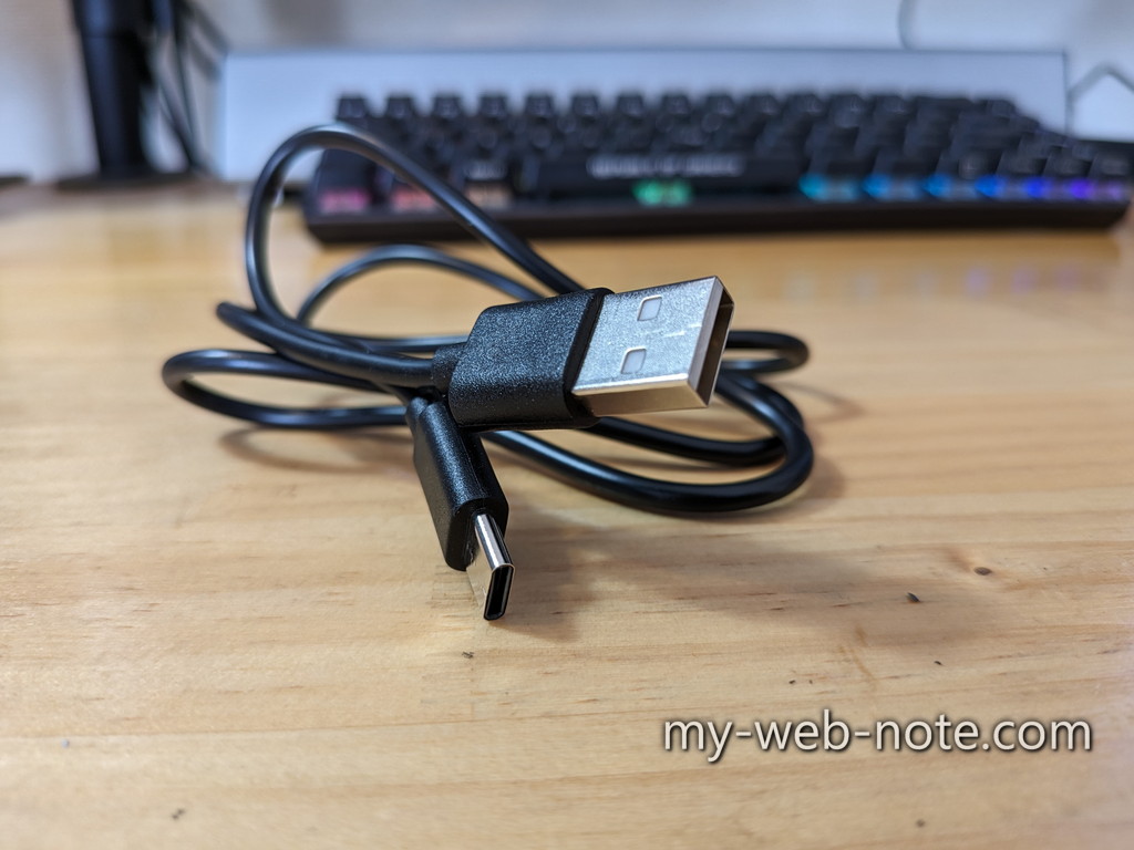 コードレス 電動エアダスター VC018 USBケーブル